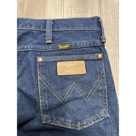 Vintage Wrangler Raw Denim Men's Straight Leg Jeans Made In‎ USA 36x32 - Picture 7 of 10